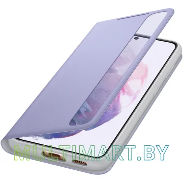 Чехол Samsung Smart Clear View Cover для Galaxy S21 (фиолетовый) картинка 2